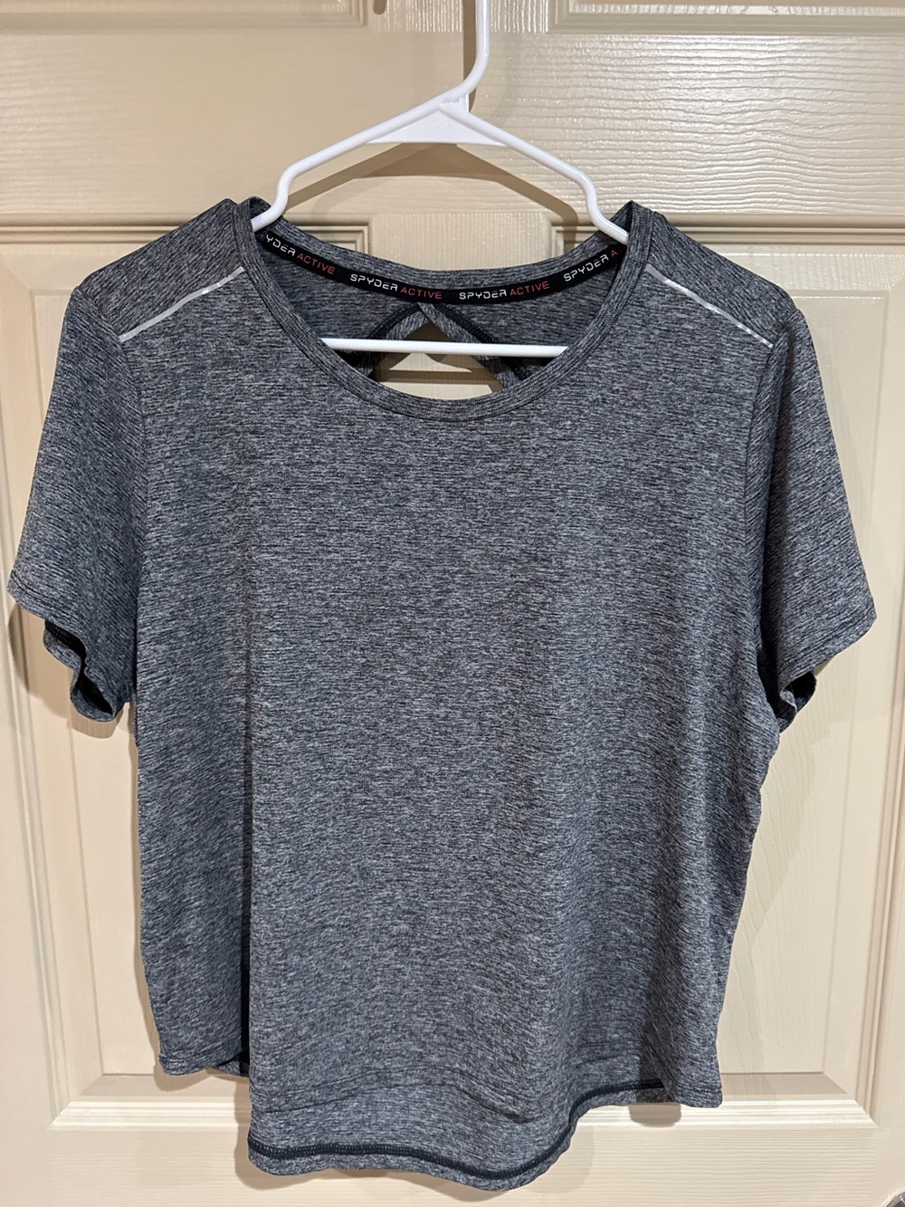 Spyder Women's Short Sleeve Performance Tee in Heather Gray